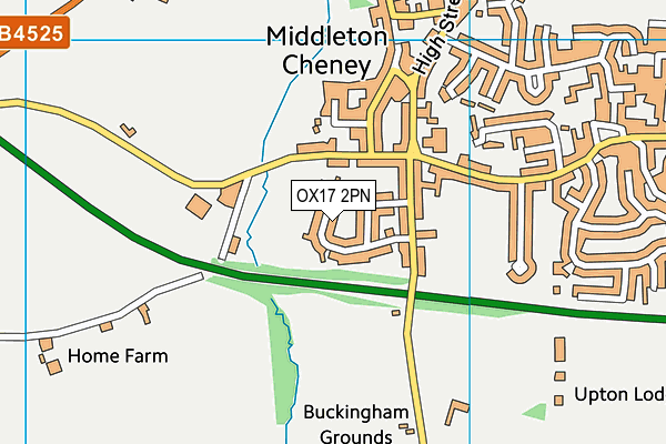 OX17 2PN map - OS VectorMap District (Ordnance Survey)