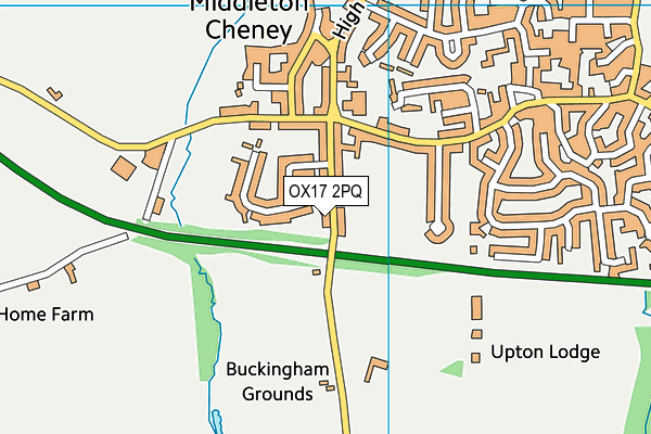 OX17 2PQ map - OS VectorMap District (Ordnance Survey)