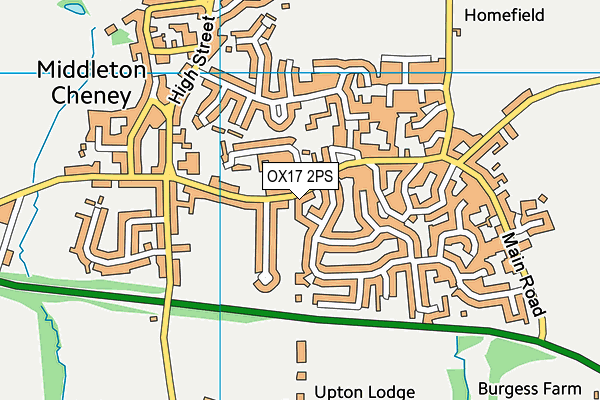 OX17 2PS map - OS VectorMap District (Ordnance Survey)