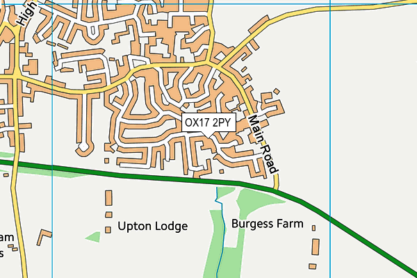 OX17 2PY map - OS VectorMap District (Ordnance Survey)