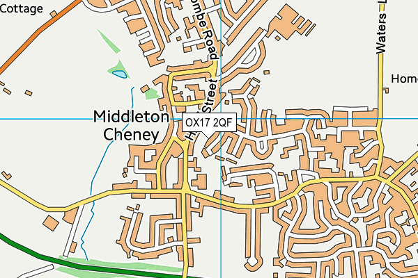 OX17 2QF map - OS VectorMap District (Ordnance Survey)