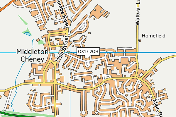 OX17 2QH map - OS VectorMap District (Ordnance Survey)