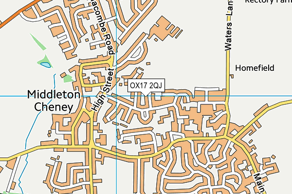 OX17 2QJ map - OS VectorMap District (Ordnance Survey)