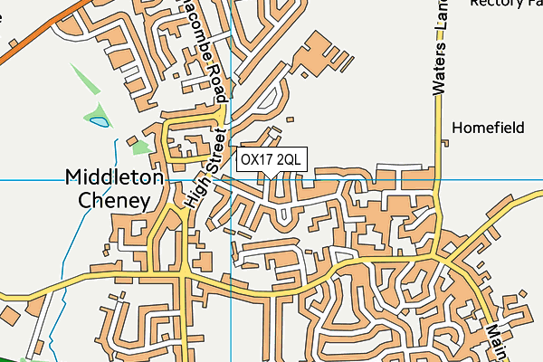 OX17 2QL map - OS VectorMap District (Ordnance Survey)