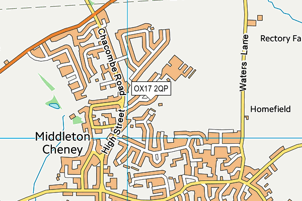 OX17 2QP map - OS VectorMap District (Ordnance Survey)
