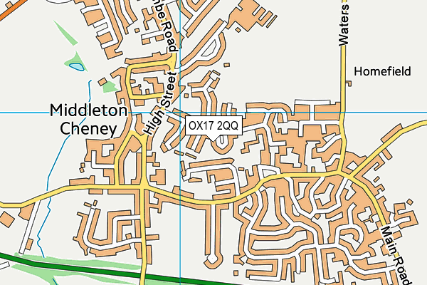 OX17 2QQ map - OS VectorMap District (Ordnance Survey)