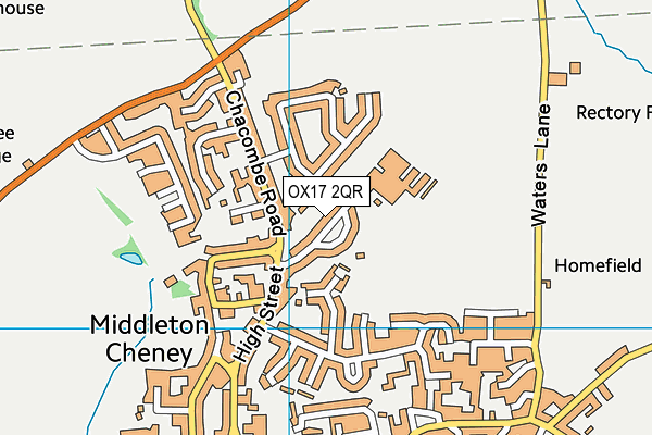 Chenderit School map (OX17 2QR) - OS VectorMap District (Ordnance Survey)