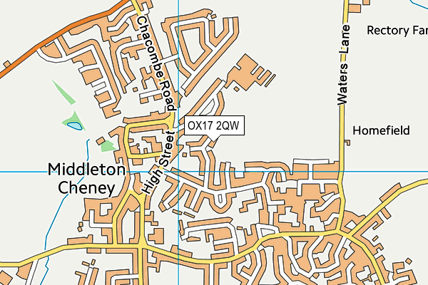 OX17 2QW map - OS VectorMap District (Ordnance Survey)