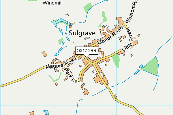 OX17 2RR map - OS VectorMap District (Ordnance Survey)