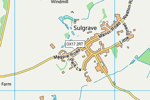 OX17 2RT map - OS VectorMap District (Ordnance Survey)