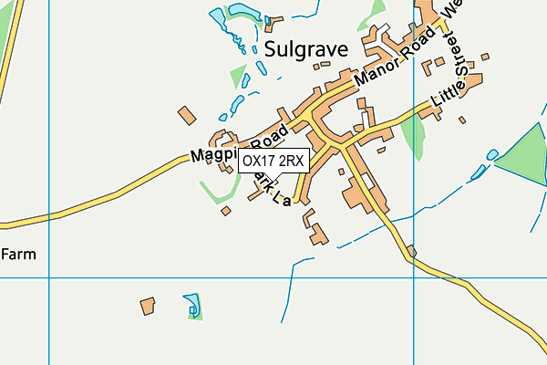 OX17 2RX map - OS VectorMap District (Ordnance Survey)