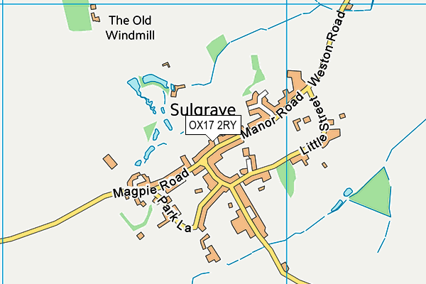 OX17 2RY map - OS VectorMap District (Ordnance Survey)