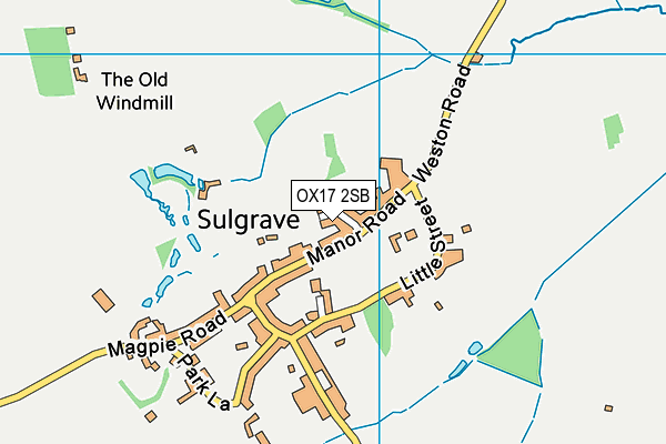 OX17 2SB map - OS VectorMap District (Ordnance Survey)