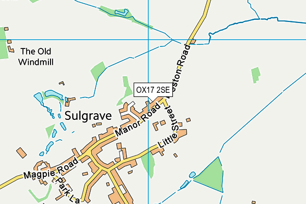 OX17 2SE map - OS VectorMap District (Ordnance Survey)