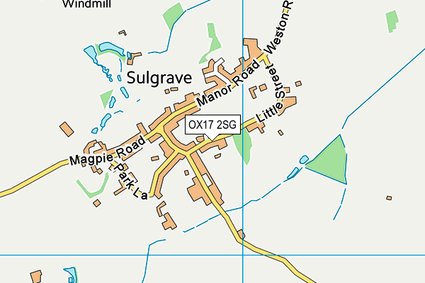 OX17 2SG map - OS VectorMap District (Ordnance Survey)