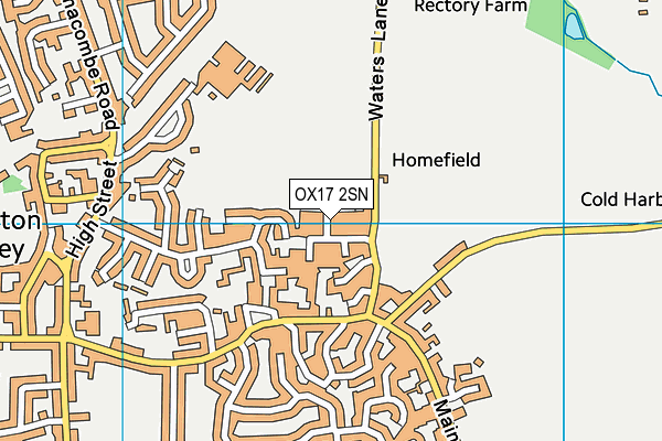 OX17 2SN map - OS VectorMap District (Ordnance Survey)
