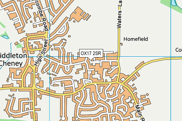 OX17 2SR map - OS VectorMap District (Ordnance Survey)