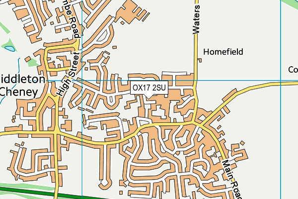 OX17 2SU map - OS VectorMap District (Ordnance Survey)