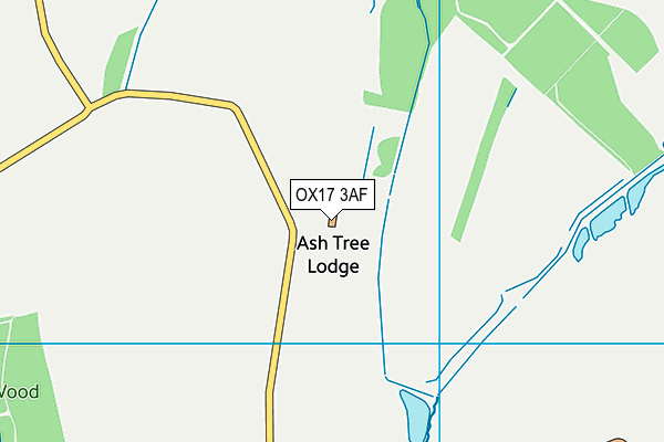 OX17 3AF map - OS VectorMap District (Ordnance Survey)