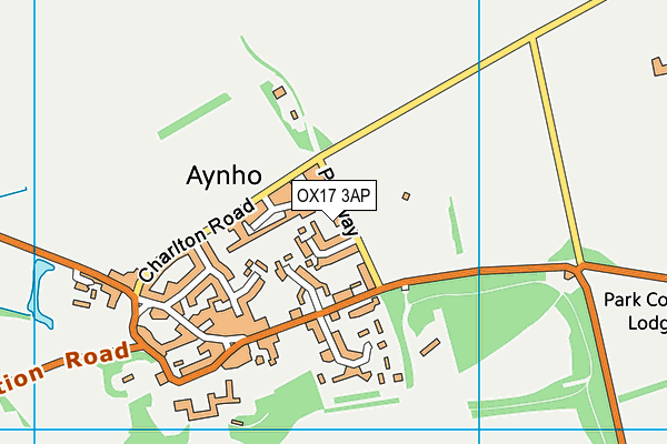 Aynho Sports Field map (OX17 3AP) - OS VectorMap District (Ordnance Survey)