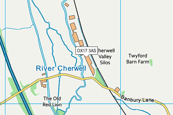 OX17 3AS map - OS VectorMap District (Ordnance Survey)