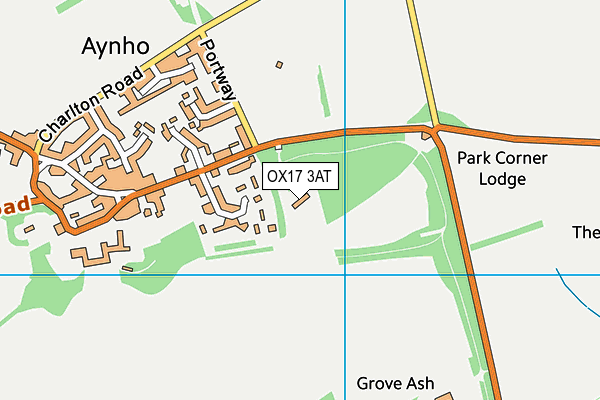 OX17 3AT map - OS VectorMap District (Ordnance Survey)