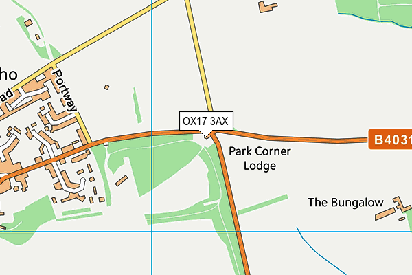 OX17 3AX map - OS VectorMap District (Ordnance Survey)