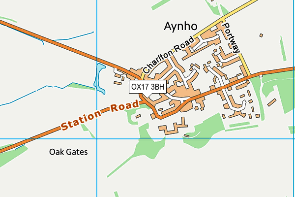 OX17 3BH map - OS VectorMap District (Ordnance Survey)