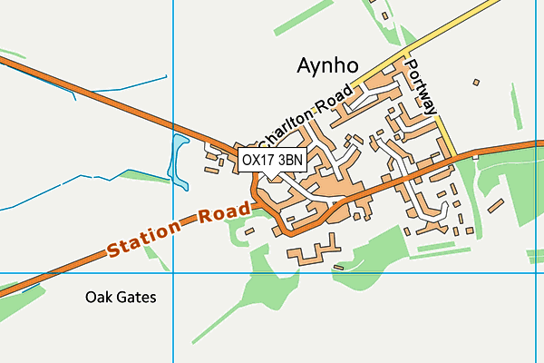 OX17 3BN map - OS VectorMap District (Ordnance Survey)