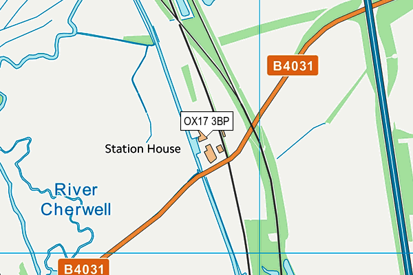 OX17 3BP map - OS VectorMap District (Ordnance Survey)