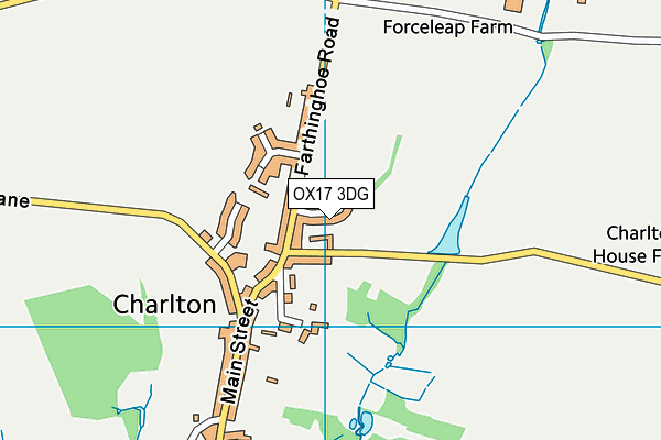 OX17 3DG map - OS VectorMap District (Ordnance Survey)