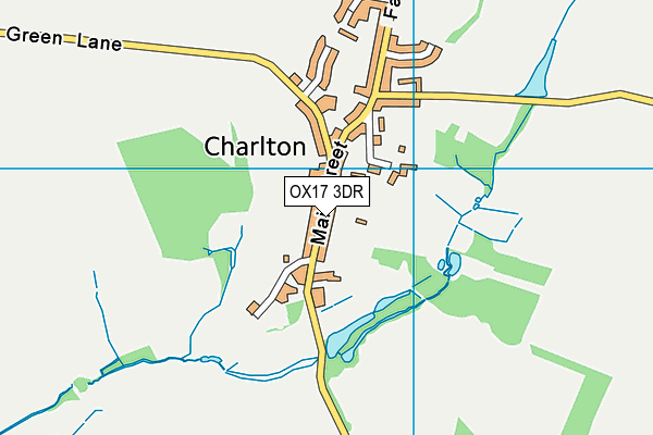 OX17 3DR map - OS VectorMap District (Ordnance Survey)