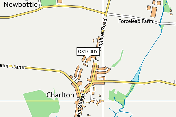 OX17 3DY map - OS VectorMap District (Ordnance Survey)