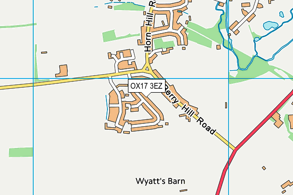 OX17 3EZ map - OS VectorMap District (Ordnance Survey)