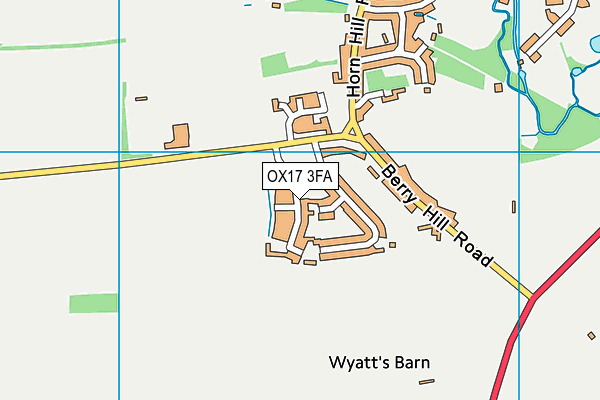 OX17 3FA map - OS VectorMap District (Ordnance Survey)