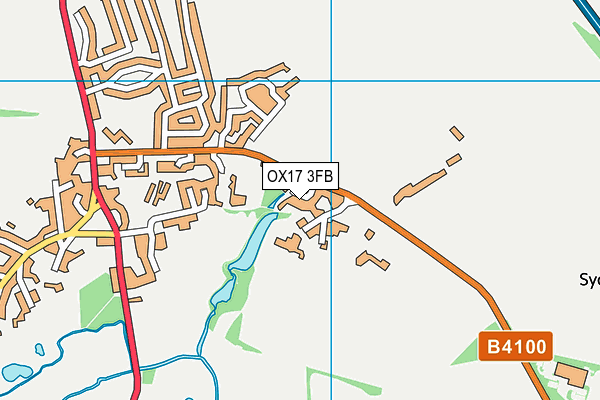 OX17 3FB map - OS VectorMap District (Ordnance Survey)