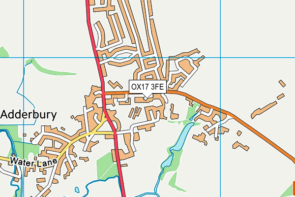 OX17 3FE map - OS VectorMap District (Ordnance Survey)