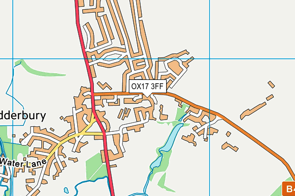 OX17 3FF map - OS VectorMap District (Ordnance Survey)