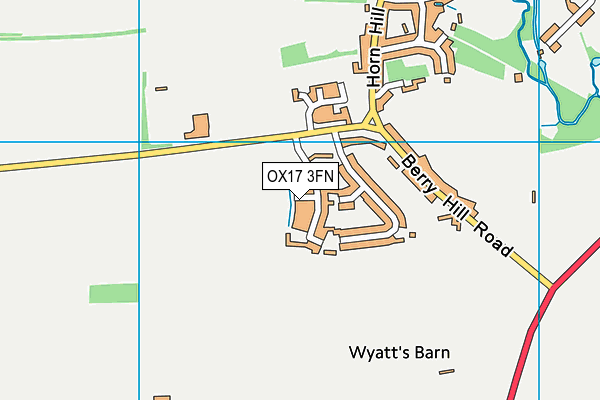 OX17 3FN map - OS VectorMap District (Ordnance Survey)