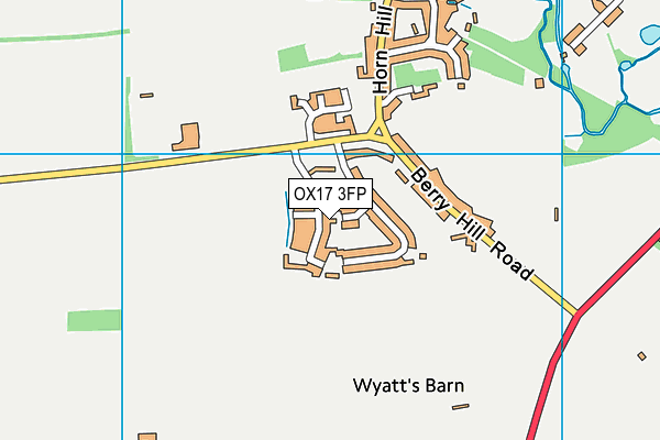 OX17 3FP map - OS VectorMap District (Ordnance Survey)