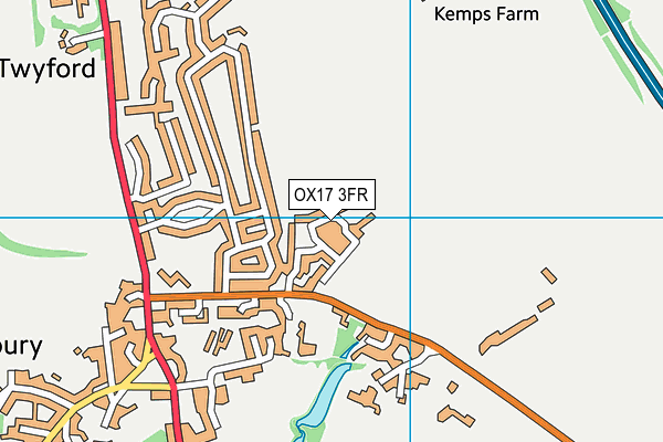 OX17 3FR map - OS VectorMap District (Ordnance Survey)