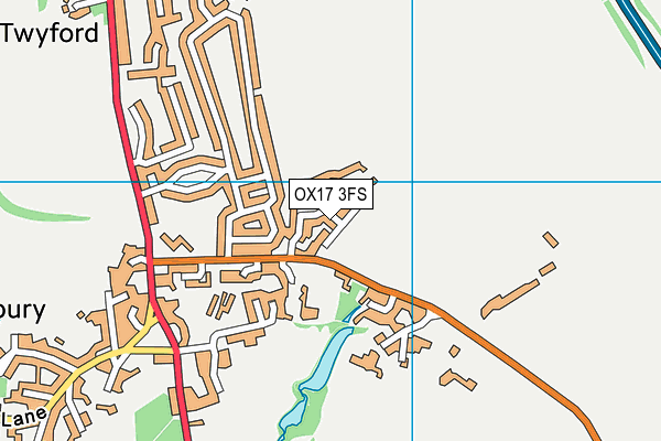 OX17 3FS map - OS VectorMap District (Ordnance Survey)