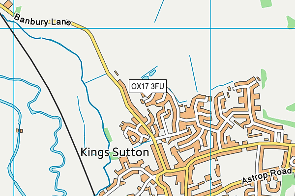 OX17 3FU map - OS VectorMap District (Ordnance Survey)