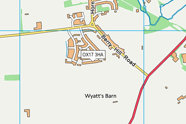 OX17 3HA map - OS VectorMap District (Ordnance Survey)