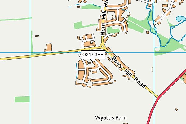 OX17 3HE map - OS VectorMap District (Ordnance Survey)