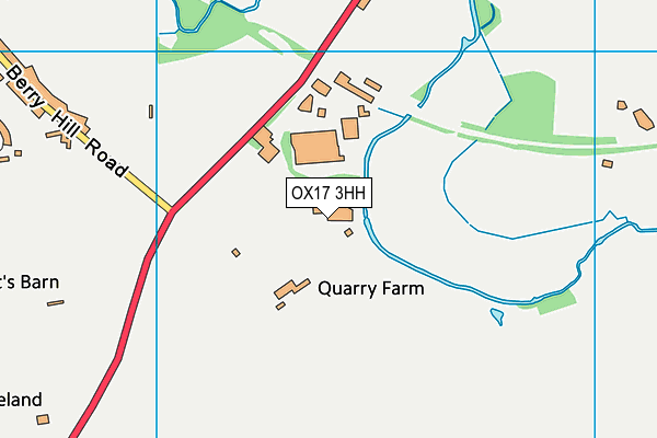 OX17 3HH map - OS VectorMap District (Ordnance Survey)