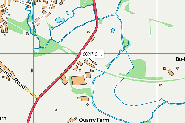 OX17 3HJ map - OS VectorMap District (Ordnance Survey)