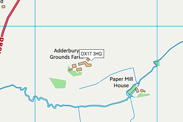 OX17 3HQ map - OS VectorMap District (Ordnance Survey)