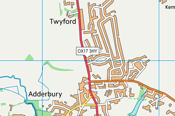 OX17 3HY map - OS VectorMap District (Ordnance Survey)