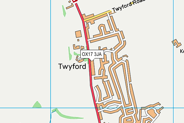 OX17 3JA map - OS VectorMap District (Ordnance Survey)